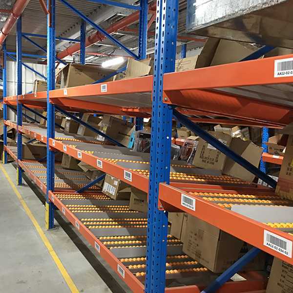 Light Duty Gravity Carton Flow Racking Shelving High Density Storage Custom Color