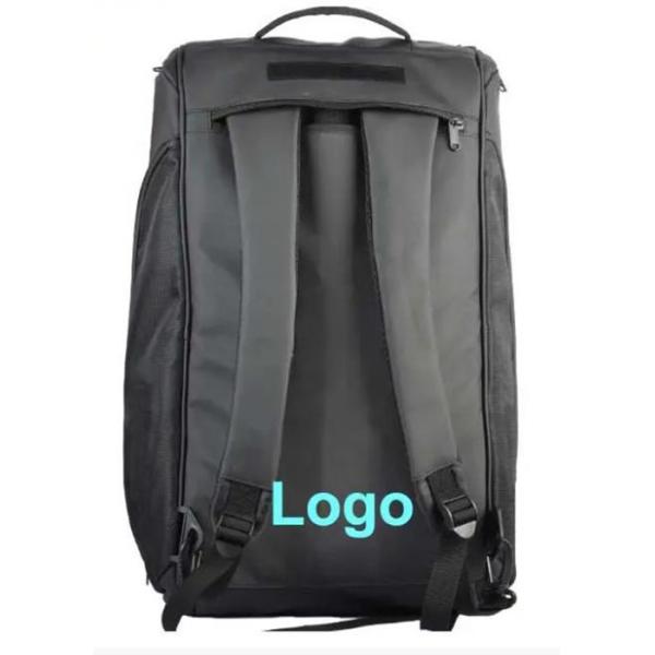 Polyester Pickleball Racket Bag Big Capacity Black With Shoes Wareh Ouse