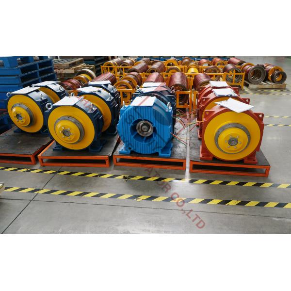 Sheave Diam 610mm Passenger Elevator Traction Machine / Lift Elevator Parts