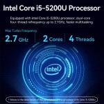 Intel Core Series Black Mini Computer With DDR3L RAM Single LAN Fome Home Offoce
