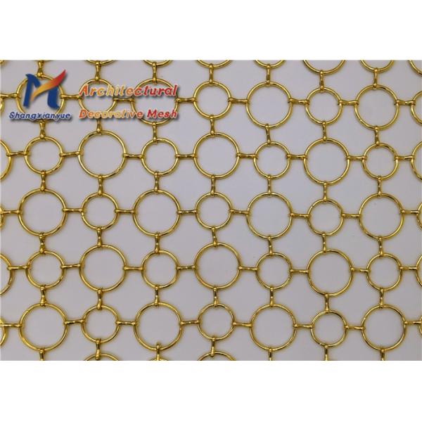 Colorful Ss201 Ring Mesh Curtain Mixed Large And Small Circle Decorative Dividers