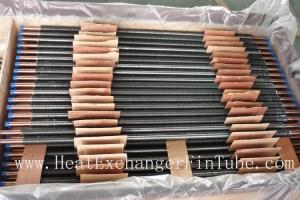 China C12200 / TP2 Copper Finned Tube , Tension Wrapped L Type Condenser Tube on sale