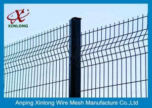 Quality 200*50mm 3D Curved Welded Wire Mesh Fence For Airport / Sport Court Security for sale