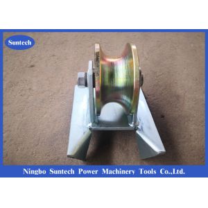 Edge Mount Manhole Wire Pulling Rollers , Pithead Cable Pulling Rollers
