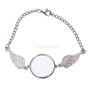 Personalized Sublimation Angel Wings Bracelet Creative Souvenir Gift Sublimation