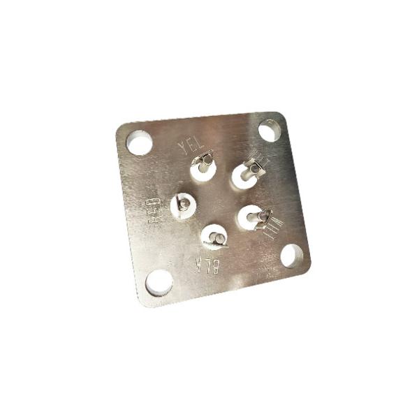 220V Circuits Insulating Terminal Block with Electroless Nickel Plating and Screw Connection