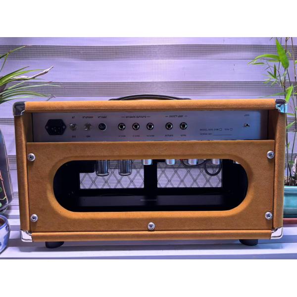 Custom Dumble CLONE Steel String Singer Head 20W 50W 100W with Suede Brown Color, Grand Amplifier SSS Model