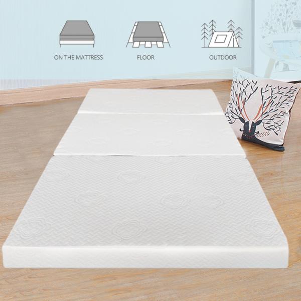 6cm 7.5cm 10cm Double Layer Memory Foam Mattress Pad Ergonomic Cutting