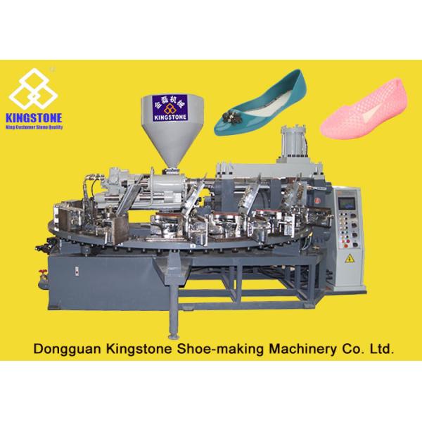 PLC Plastic Shoes Making Machine , Automatic Plastic Injection Moulding Machine