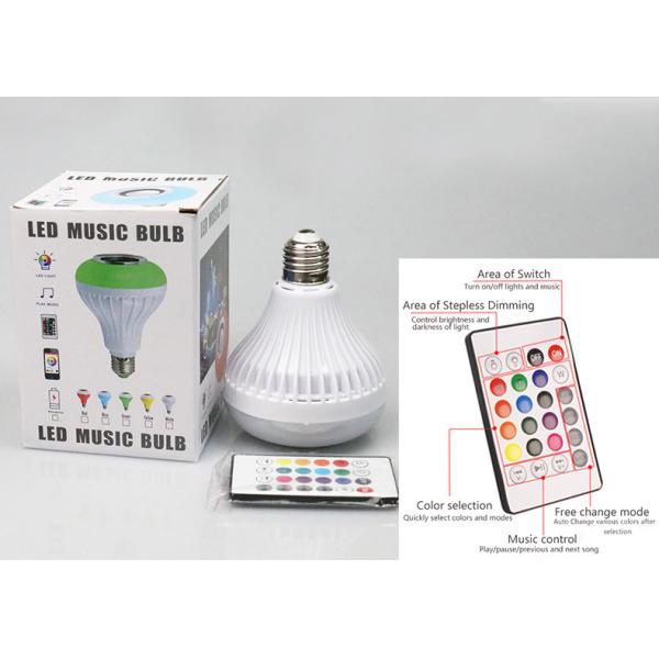Bedroom E27 Bluetooth Bulb Music Playing Light Bulbs 500LM 4 Lighting Modes
