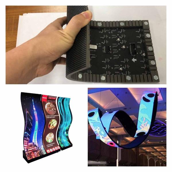 Indoor P3mm Curved LED Screen Soft LED Module 2880Hz Front Magnetic Maintenance