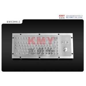 China USB Mini Rugged Kiosk Metal Keyboard Dustproof With Trackball CE / FCC / RoHS Certificate on sale