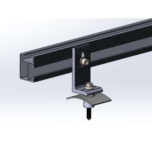 SUS304 Pitched Metal Roof Solar Mounting Systems