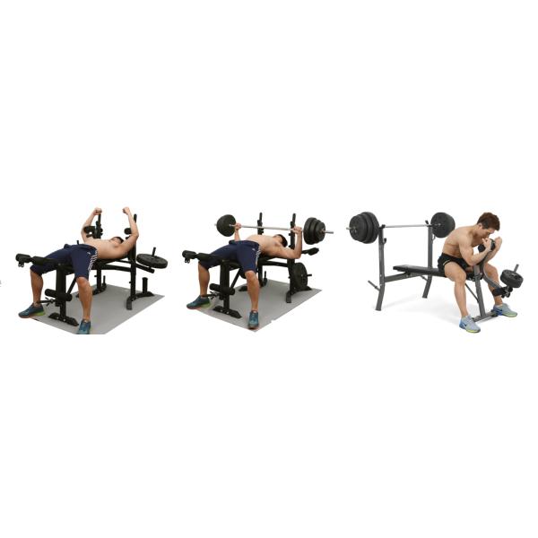 Weight Lifting Bench With Rack Workout Bench With Barbell Rack Adjustable Weight Bench For Home Gym Weightlifting