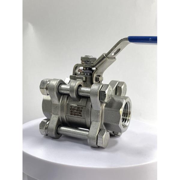 3-PC Munual Screwed End Ball Valve for Water Distribution within Normal Temperature