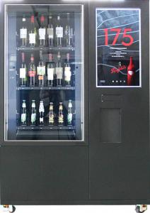 Quality Big Touch Screen Bottle Wine Vending Machine With Remote Platform And Coin Bill Acceptor for sale