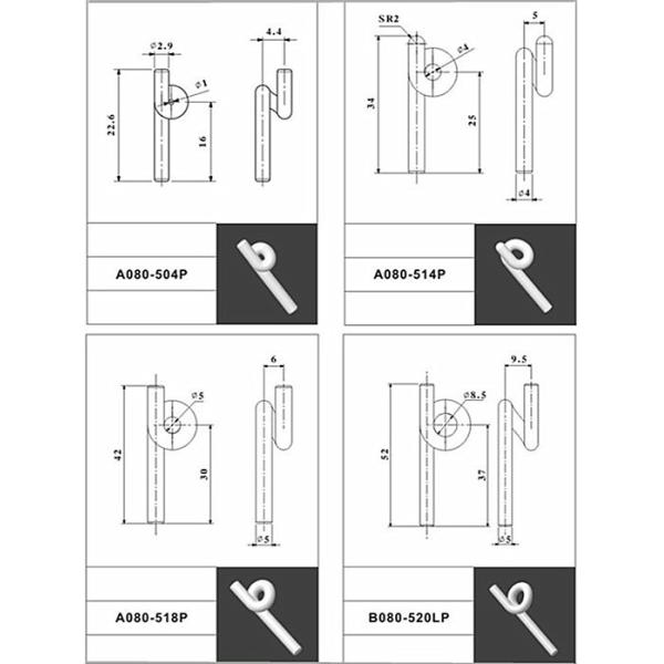 Pink Coil Winding Machine Parts Ceramic Yarn Guides For Texitile Machine