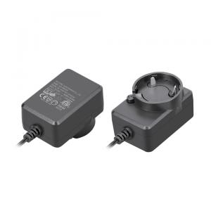 Quality White / Black Plastic Wall Mount Power Adapter Over Current Protection for sale