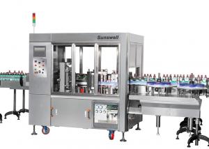 China Linear Type Round And Square Bottle Labeling Machine , Sticker Applicator Machine on sale
