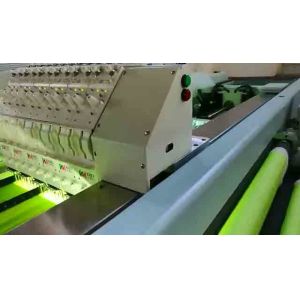 Steel Structure Single Transverse Horizontal Quilting Embroidery Machine AC220