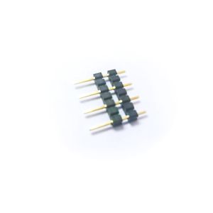 Quality Phosphor Bronze 2.54MM Pitch PA6T 1*7P Gold Flash Pin Header for sale
