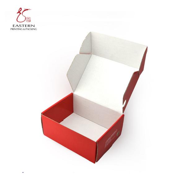 300mm Length Corrugated Shoe Box , Custom Cardboard Shoe Boxes E Flute