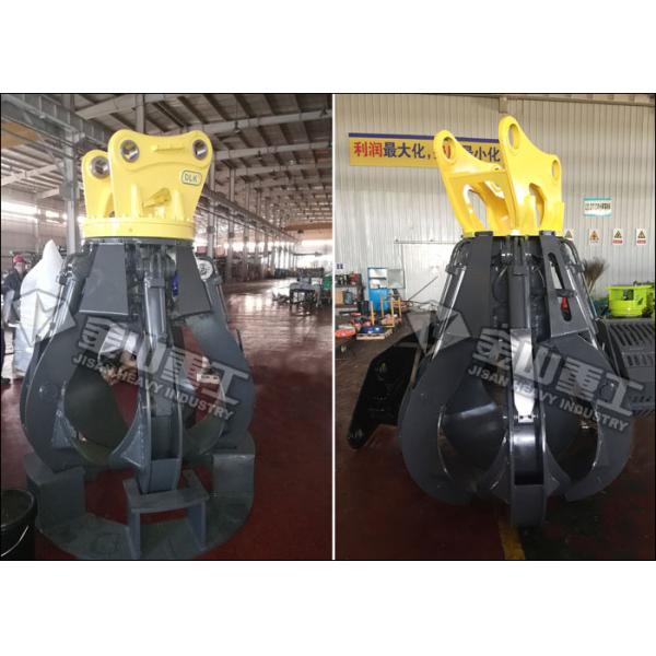 SANY Excavator Rotating Grapple 60-120 Lpm Non Swing Bulk Material Handling