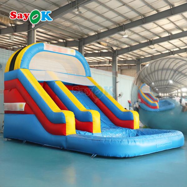 Safety Bouncy Castle With Slide Customize Inflatable Bounce House Water Slide Inflatable Kids Outdoor