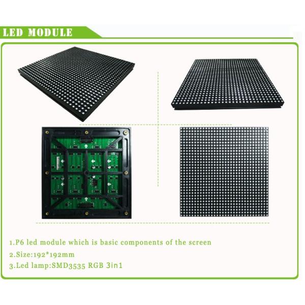 SMD3535 P5 P6 Outdoor LED Display 6mm Pixel Video Wall