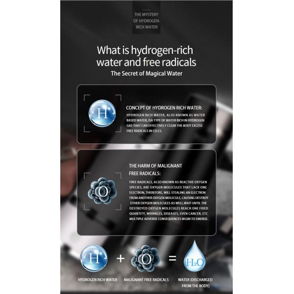 healthy hydrogen ionizer h2 bottle 350ml
