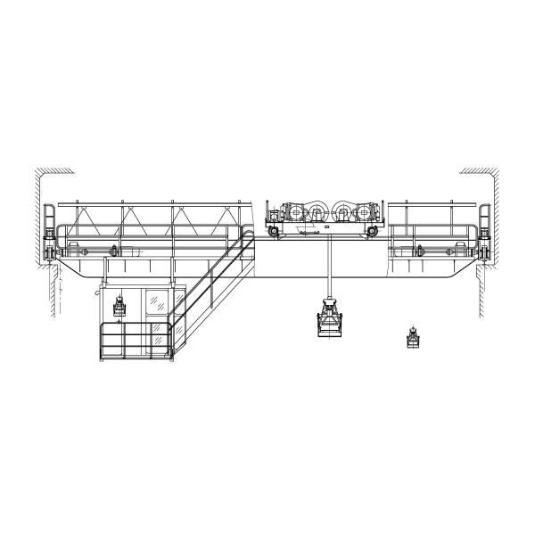 QZ Type 5t 10t 15t 20t Double Overhead Grab Crane with CE Certificate