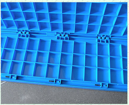 Attached Lids Larger Volume Plastic Collapsible Tote Boxes Stronger and Durability
