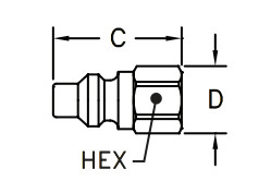 Oxygen Compressed Air Pneumatic Quick Disconnect