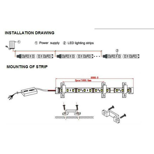 SMD3528 60leds/m Red color led strip light