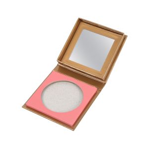 Quality C2S Paper Empty Single Eyeshadow Pan Packaging Palette Magnet Closure With Mirro for sale