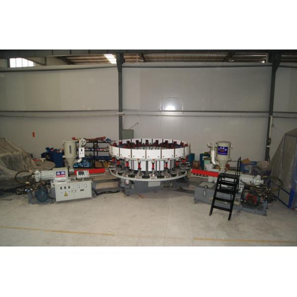 Single / Double Color Soles PVC Shoes Making Machine For Sneaker Outsoles Winter Shoes
