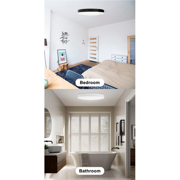 15W 28W Round Sensor Ceiling Light IP54 Dimmable Motion Activated Ceiling Light