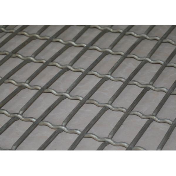 Mine Sieving Crimped Wire Mesh Carbon Steel For Quarry , High Tensile