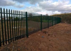 China Powder Coated 2100mm Steel Palisade Fencing For Commercial Properties on sale