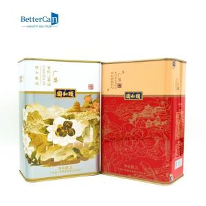 China Rectangular 3 Liter Olive Oil Tin Can Manufacturers Without Handle on sale