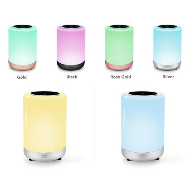 Adjustable Rechargeable LED Night Lamp Mini Wireless Bluetooth Speaker 3 Watt