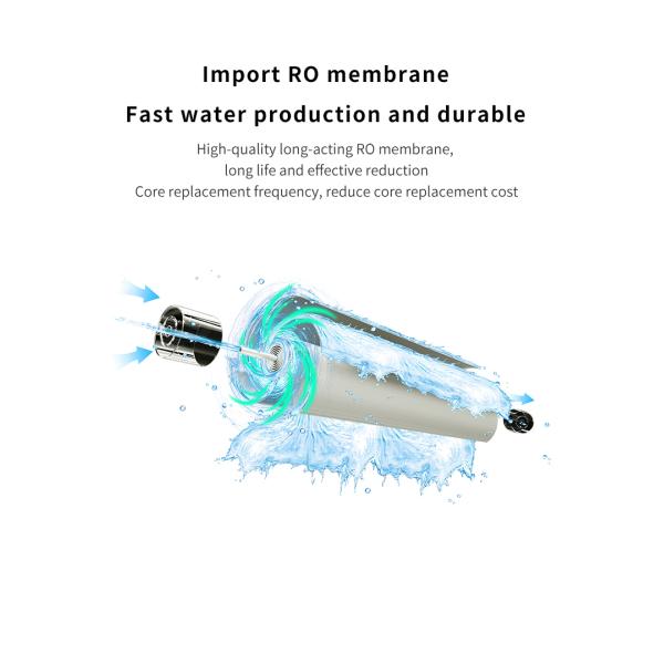 Household Kitchen 800G Undersink Water Purifier Reverse Osmosis System Without Barrel