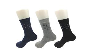 Quality Black OEM Service Cotton Dress Socks With Fiber / Cashmere / Organic Cotton for sale