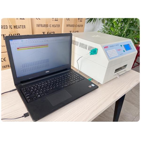 T962A With Exhaust Benchtop Reflow Oven 300*320mm 1500w IC Heater Infrared Soldering Station