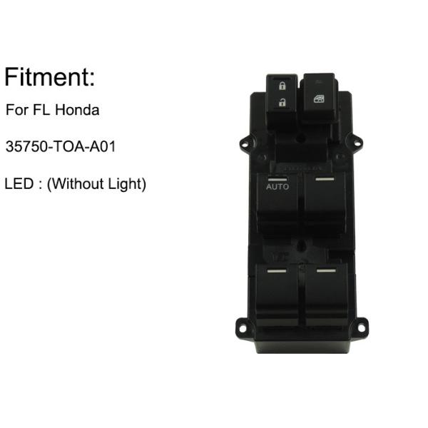 Multifunctional Honda Power Window Switch CRV12 Front Driver Side 35750-TOA-A01
