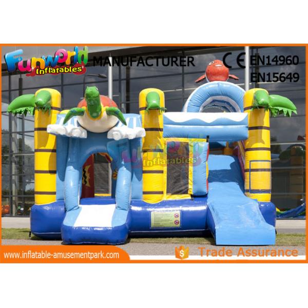 Commercial 0.55mm Vinyl Inflatable Bouncer Slide Fire Retardant And Water - Proof