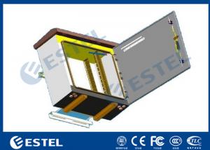 China 14U NEMA 4X Weatherproof Anti-proof Outdoor Pole Mounted Telecom Cabinet SPCC Material Single Wall on sale