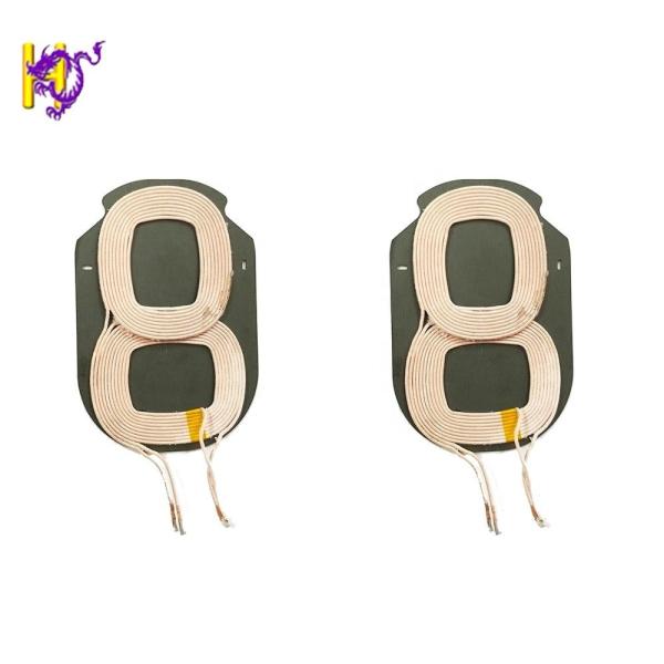 Air Induction Qi Ferrite Core Coil Sheet Wireless Charging Coil Double Layer