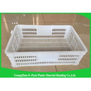 Economic Plastic Stacking Crates , Recyclable Industrial Plastic Crates Space