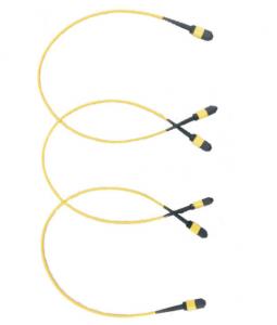 Quality 8 Core IEC Fiber Optic Cable , MPO To MPO Fiber Cable LSZH for sale
